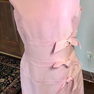 Perfect for spring pink linen dress